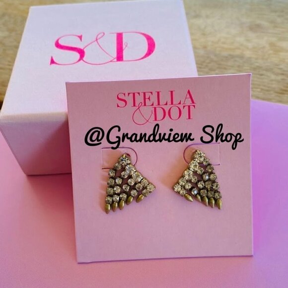 💜 Stella & Dot Renegade Ear Crawlers NEW in Box - Picture 3 of 3